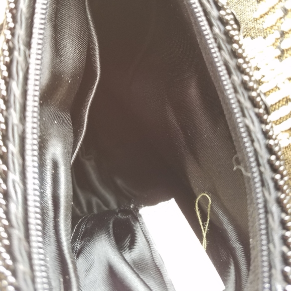 Sequined black bag handmade - Picture 3 of 4